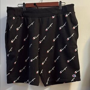 Men’s Champion 10" Reverse Weave Cut-Off Print Shorts XL